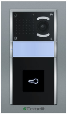 Вызывная панель Comelit IKALL с 1 кнопкой со считывателем VIP